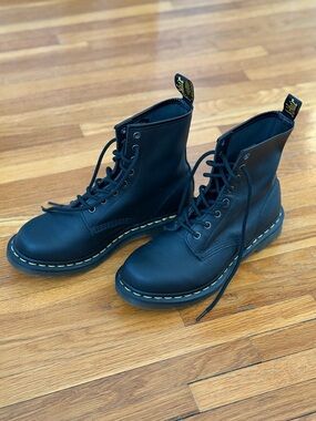 Dr. Martens vegan 1460 8-eye boots in black